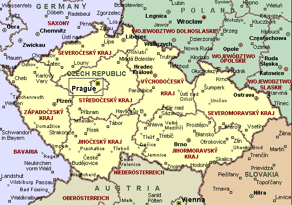 Detailed Czech Republic Map