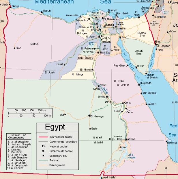 Map Of Egypt