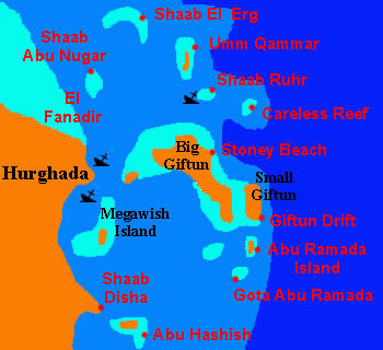 Maps of Egypt - hurghada map